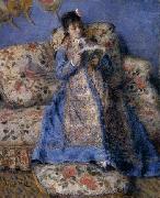 Pierre-Auguste Renoir Camille Monet reading painting